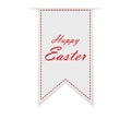 Happy Easter ribbon or label. Vector illustration. Royalty Free Stock Photo