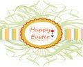Happy easter ribbon Royalty Free Stock Photo