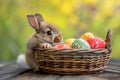 Happy easter rose ivory Eggs Easter vibe Basket. White texture Bunny Flower. Eggstravaganza background wallpaper Royalty Free Stock Photo