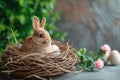 Happy easter Rose Sugar Eggs Eggstravaganza Basket. White bunny dance Bunny mint. Sunshine background wallpaper