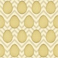 Happy Easter seamless background with eggs Royalty Free Stock Photo