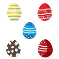 Happy Easter.Set of Easter eggs