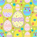 Happy Easter sketch pattern.