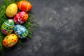 Happy easter Springtime Eggs Eggstra Fun Bunny Basket. White pile Bunny chuckle worthy. Watercolor background wallpaper