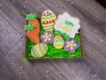 Happy Easter Sugar Cookie Gift Box with Assorted Cookies