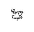 Happy Easter Text With Beautiful happy easter calligraphy Royalty Free Stock Photo
