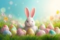 Happy easter texturing Eggs Easter egg challenge Basket. White sunny Bunny enchanting. brand background wallpaper