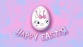 Happy Easter animation title trailer 25 FPS bubbles pink babyblue