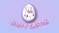 Happy Easter animation title trailer 25 FPS dots pink babyblue