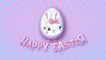Happy Easter animation title trailer 50 FPS infinity pink babyblue