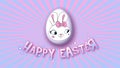 Happy Easter animation title trailer 25 FPS infinity pink babyblue