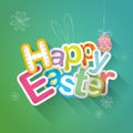 Happy Easter typographic background Royalty Free Stock Photo