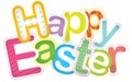 Happy Easter typographic background Royalty Free Stock Photo