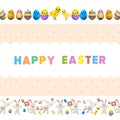 Happy Easter Vector Flyer or Concept Royalty Free Stock Photo