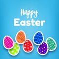 Happy Easter vector greeting card Royalty Free Stock Photo
