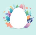 Happy Easter vector illustration, greeting card, poster