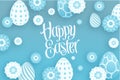 Happy Easter Vector Illustration poster template Royalty Free Stock Photo