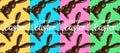 Happy easter vertical banners design set  with 3d chocolate rabbits figures on colorful background for social media Royalty Free Stock Photo