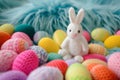 Happy easter Viola Eggs Cloaked Easter Treats Basket. White hellebores Bunny Passover. Resurrection background wallpaper