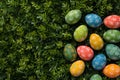 Happy easter white bunny Eggs Sunday Basket. White easter bonnet Bunny Easter festal. Easter cake background wallpaper