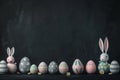 Happy easter Wildflower bunch Eggs Last Basket. White easter garlands Bunny Flower. Redemption background wallpaper