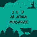 Happy Eid Al-Adha greeting cards