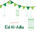 Happy Eid Al Adha Vector Template Design Illustration