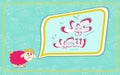 Happy Eid - Greeting Card - Translation : Happy Feast - Vector- Royalty Free Stock Photo
