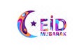 Happy Eid mubarak with smooth design concept