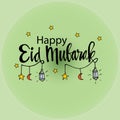 Happy eid mubarak greeeting card