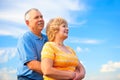 Happy elderly couple Royalty Free Stock Photo