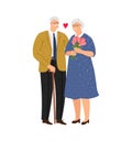 Happy elderly couple