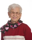 Happy elderly lady Royalty Free Stock Photo