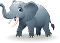 Happy elephant cartoon