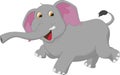 Happy elephant cartoon Royalty Free Stock Photo