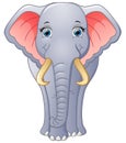 Happy elephant cartoon isolated on white background Royalty Free Stock Photo