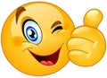 Winking Emoticon with Thumb up