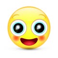 Happy emoticon smile Royalty Free Stock Photo