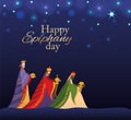 Happy epiphany day vector design Royalty Free Stock Photo