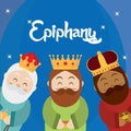 Happy epiphany day poster