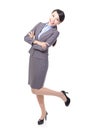 Happy excited business woman Royalty Free Stock Photo