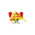 Happy Face Boxing chinese gold kite cartoon character design