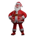 Happy Face Cartoon Santa 3D Character has a lot of laughs