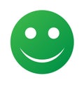 Happy face icon button vector illustration
