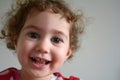 Happy face of a little girl smile at the camera Royalty Free Stock Photo