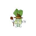 Happy Face Witch bok choy cartoon character style