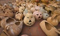 Happy faces pumpkin pottery