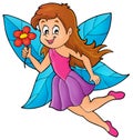 Happy fairy theme image 4 Royalty Free Stock Photo