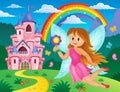 Happy fairy theme image 3 Royalty Free Stock Photo