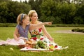 Happy family. Beautiful woman and young girl smiling. Mother day Royalty Free Stock Photo